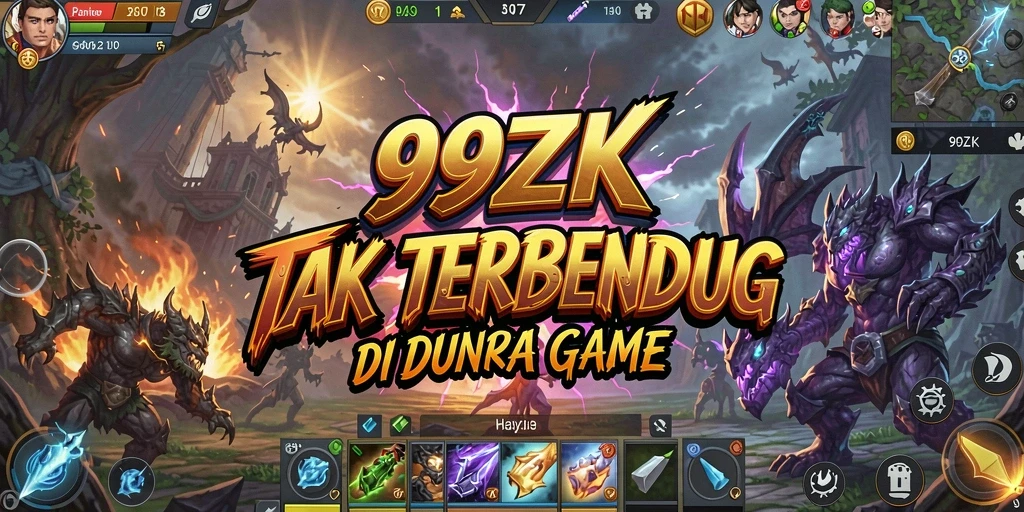 Tangkapan layar menunjukkan aksi pertarungan seru di 99ZK.