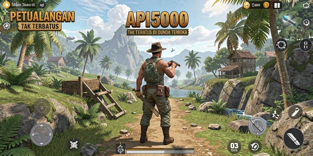 Tampilan menakjubkan gameplay API5000 dalam dunia terbuka.