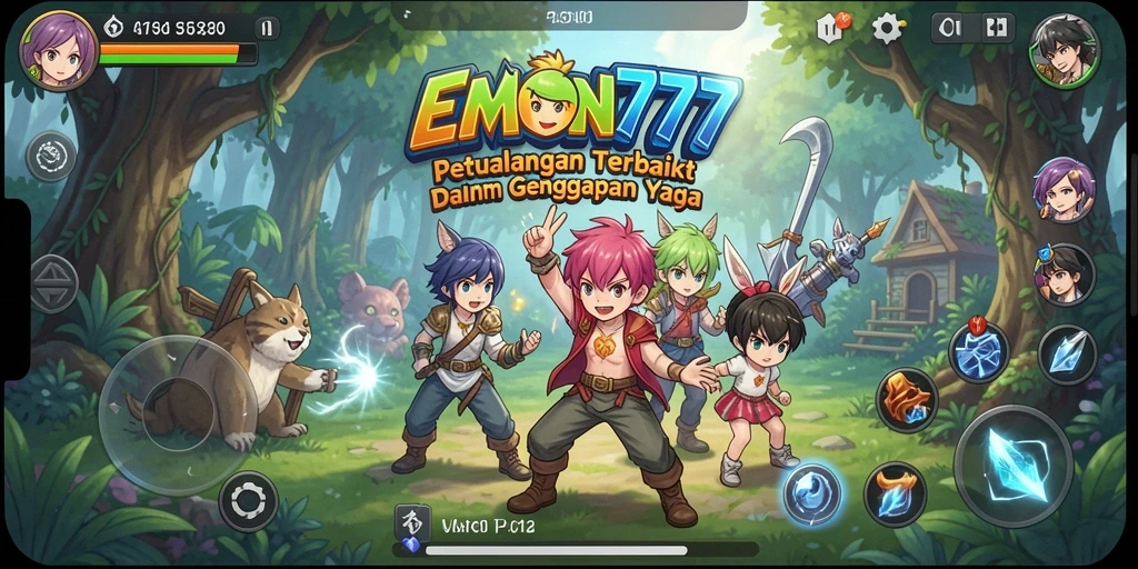 Tampilan gameplay EMON777 yang penuh aksi dan grafis menakjubkan.