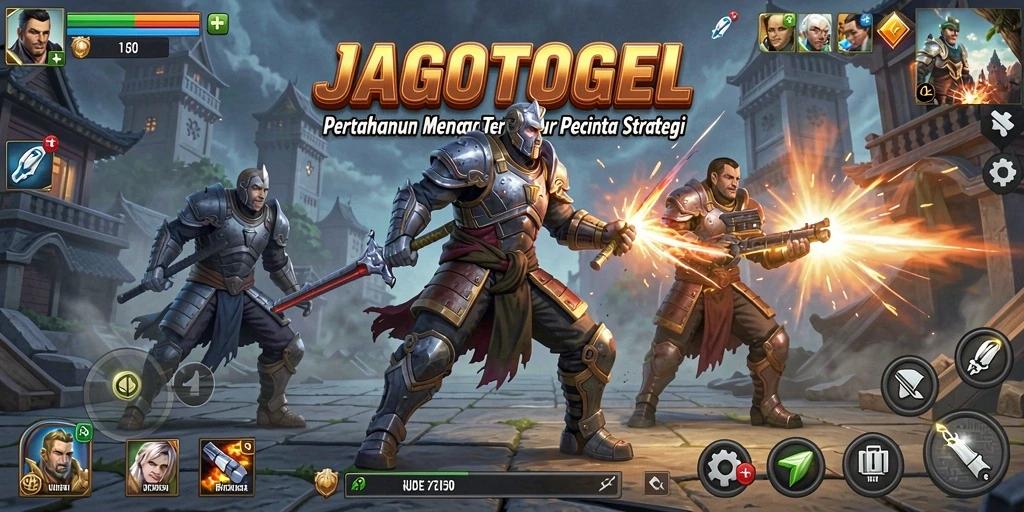 Screenshot gameplay JAGOTOGEL menunjukkan aksi menara pertahanan yang mendebarkan.