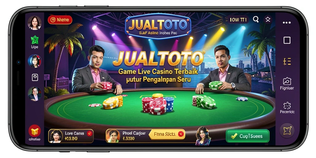 Tampilan gameplay JUALTOTO yang menarik dan interaktif di Live Casino.