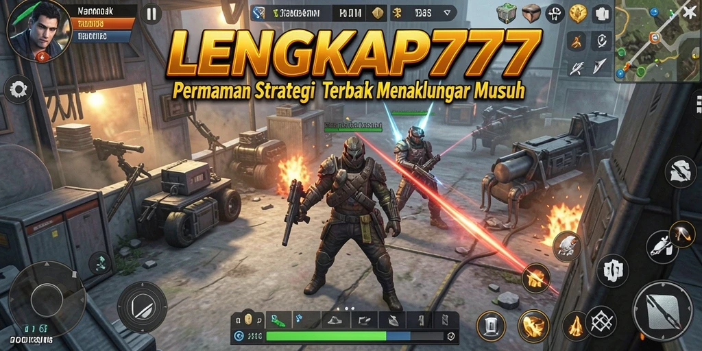 Tampilan strategis pertarungan epik di LENGKAP777.