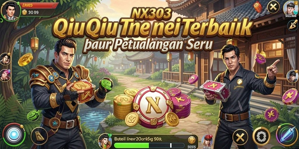 Screenshot gameplay QiuQiu yang menarik dan kompetitif.