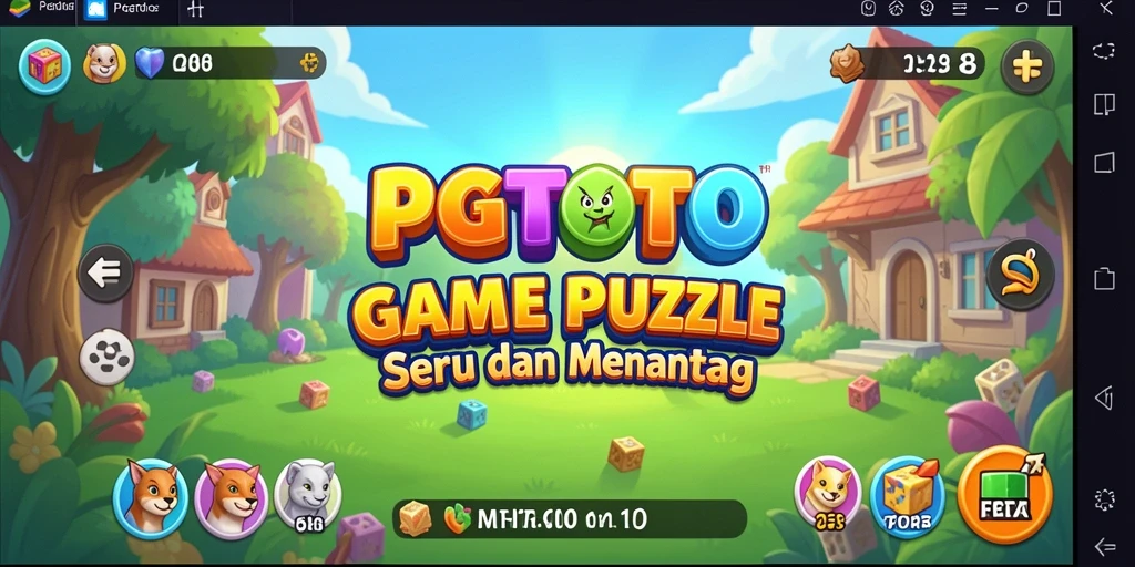 Screenshot PGTOTO menampilkan gameplay puzzle yang menantang.