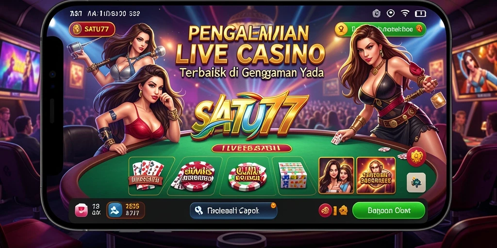 Gameplay Live Casino menarik dengan dealer profesional di SATU77.