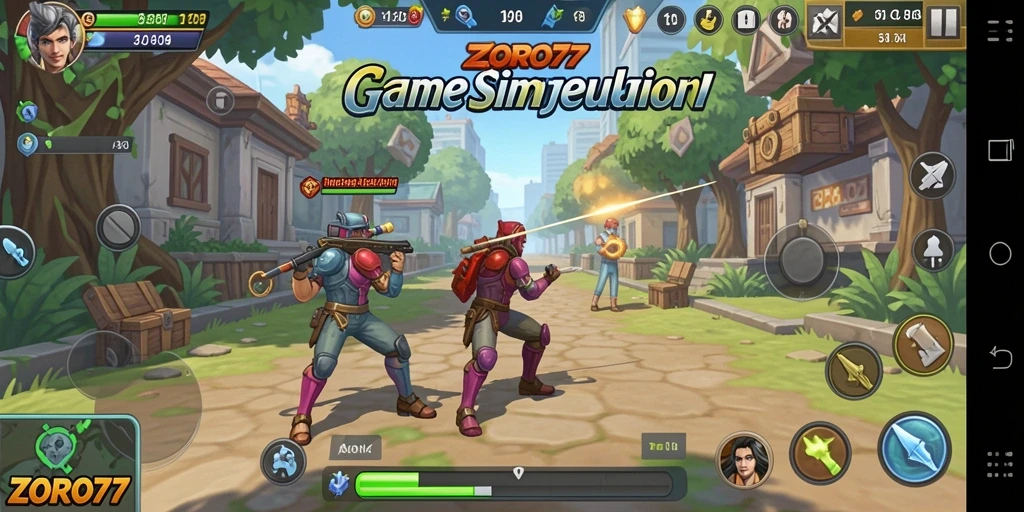 Tampilan gameplay seru dan mendalam di ZORO77.